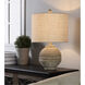Signature 21 inch 150 watt Distressed White Table Lamp Portable Light